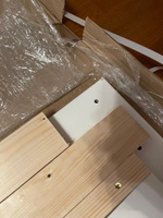 Выкатной ящик для белья под детскую кровать 160х80 см (во всю длину), БазисВуд, на колесиках, цвет белый #2, Ляйсан С.