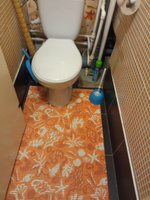 Коврик для ванной комнаты и туалета из ПВХ 65х100см #8, Юлия В.