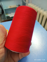 Нитки для швейных машин промышленные MAXag basic красные толщина 40/2 длина 5000 ярд 4570 метров полиэстер #51, людмила б.