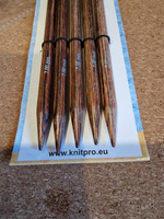 Спицы для вязания деревянные носочные 7 мм 20 см 5 шт. Ginger KnitPro (31033) #3, София Т.