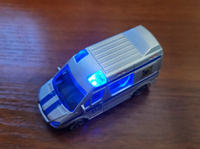 Модель металлической машины "Полиция" Fast Wheels, звук сирены, сигнализации, светятся мигалки, инерционная машинка PlaySmart, 1:64, 8х3.5х3 см #43, Андрей