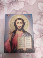 Освященная икона на холсте "Господь Вседержитель Иисус Христос", 20*15 см #6, Александра Ф.
