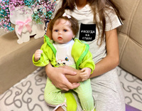 Мягконабивная кукла Реборн девочка Эмили силиконовая, игрушка Reborn 55 см #29, Наталия В.