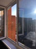 Пленка солнцезащитная Silver 15 Reton Group/ Светоотражающая пленка на окна / Тонировка от солнца (серебристая) Комплект на 5 створок окон - размер 152х75 см. #6, Ольга Ч.