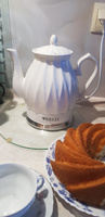 Чайник электрический керамический 2л Kelli-1341, белый #5, Оксана Ж.