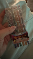 Ручки цветные гелевые с блестками набор Crown Glitter Metal Jell #38, Вера К.