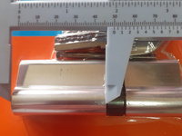 Цилиндр замка личинка НОРА-М STD Al ЛПВ асимметричный с вертушкой - Хром - ЛПВ-90 (55-35в) #26, александр п.
