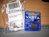 Varta Батарейка CR1632, Литиевый тип, 3 В, 2 шт #79, Федор Г.