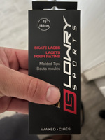 Шнурки хоккейные для коньков Lowry Sports Standart с пропиткой, 183см, красные #49, Алексей К.
