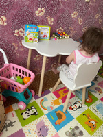 Детский стол облако и стул мишка / комплект с ножками цилиндрической формы/RuLes #2, Ольга Щ.