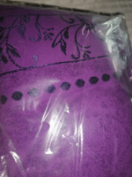 Набор полотенец махровых 35x60, 50x90, 70x130 см темно-фиолетовый цвет, полотенце махровое, полотенце банное, набор полотенец подарочный #86, Olga M.