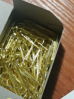 Скрепки Brauberg, 28 мм, золотистые, 100 штук, в картонной коробке #52, Елена С.