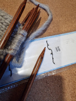 Спицы для вязания деревянные носочные 8 мм 20 см 5 шт Ginger KnitPro (31034) #2, София Т.