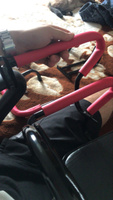 Детское велокресло на багажник велосипеда со спинкой. Модель: 105. черно-красное #1, Вера К.