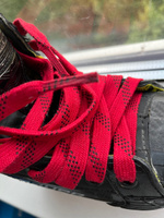 Шнурки хоккейные для коньков Lowry Sports Standart с пропиткой, 183см, красные #50, Алексей К.