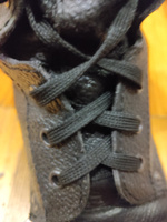 Шнурки для обуви, пара, плоские, 9 мм, 120 см, цвет чёрный #40, Татьяна Ч.