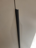 Мебельная ручка профиль для шкафа длинная торцевая скрытая цвет черный матовый 1200 мм комплект 4 шт #4, Марина З.