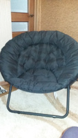 Кресло складное круглое c широким сиденьем кемпинговый, стул складной туристический черное #7, Марина Л.