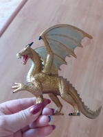 Фигурка животного Derri Animals Дракон Золотой, для детей, игрушка коллекционная декоративная, 84108, 18х14х10 см #8, Надежда Щ.
