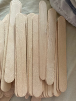 Косметический шпатель ICE STONE, "Шпатели деревянные для депиляции, воска, шугаринга, эпиляции 15х1,8х0,16 см, 120 шт." #23, Ярослава К.