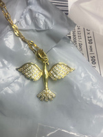 Ожерелье с кулоном в виде феникса золотистое. Цепочка 40+5 см. #1, Анна Н.