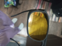 Солнцезащитные очки авиаторы антифары желтые в матовой черной оправе #3, Дарья Е.
