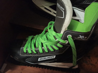 Шнурки для коньков WH хоккейные с пропиткой, 305 см, зеленые #32, Дмитрий К.