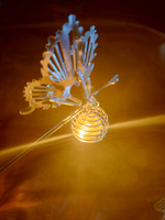 Шпилька женская бабочка с фонариком. Заколка для волос женских в китайском стиле со светодиодом. Необычная заколка #4, София Ч.