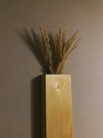 Интерьерная ваза для сухоцветов декоративная из дерева #5, Константин К.