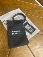 Универсальный многослойный кожаный браслет Massimo Di Pietro из кожи и натуральных камней на руку для мужчин и женщин с магнитной застежкой #2, Макс П.