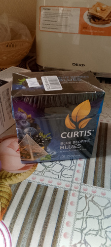 Чай в пирамидках черный Curtis Blue Berries Blues, ароматизированный ...