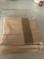 Косметический шпатель ICE STONE, "Шпатели деревянные для депиляции, воска, шугаринга, эпиляции 11,5х1х0,2 см, 120 шт." #18, Светлана Г.