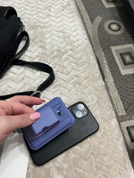 Картхолдер-магнитная подставка MagSafe для Apple iPhone лаванда / Картхолдер на айфон / держатель для телефтона с картхолдером / Визитница магсейф #6, Мария К.