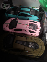 Машинка металлическая инерционная, игрушка детская для мальчика коллекционная модель 1:32 Lamborghini Aventador ; Ламборджини розовый #5, Светлана И