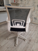 Stool Group Офисное кресло TopChairs ST-BASIC-W пластик белый, серый, пластик белый #113, Наталья