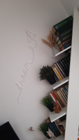 Панно настенное "Мечтай" из дерева для интерьера. Декор для дома на стену белый #4, Винера И.