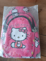 Рюкзак детский на плечо Хелло Китти Hello Kitty, цвет - розовый / Рюкзачок для мелочей для девочки, сумка для телефона #107, Зульфия С.