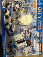 Конструктор Сити LX Большой полицейский участок, 1122 деталей подарок для мальчика, большой набор сити, лего совместим, совместим с Lego City #40, Мария Д.