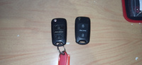 Корпус ключа зажигания для Hyundai Solaris / Хендай Солярис - 1 штука (2х кнопочный ключ) лезвие HYN17 #47, Владислав С.
