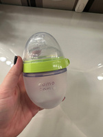 Бутылочка для кормления COMOTOMO Natural Feel Baby Bottle 150 мл, от 0 месяцев для новорожденных, с широким горлом, антиколиковая #63, Алина Х.
