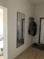 Декоративное интерьерное зеркало в раме большое прямоугольное на стену в спальню, TODA ALMA 160х60 см. Черное #44, Альбина Б.