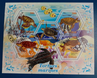 Набор марок #74 Блоки Морские животные-3 Пингвины и котики 10 шт #6, Татьяна А.