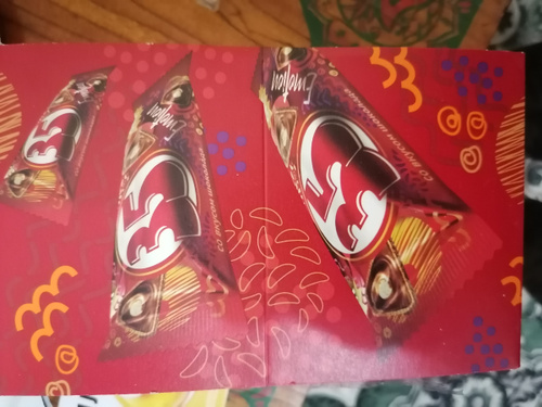 Вафельные конфеты 35 со вкусом шоколада, шоубокс 25 шт. х 20 гр. (500гр ...