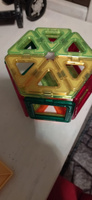 Конструктор магнитный детский развивающий для мальчиков / девочек / игрушки для детей Mega Magnetic Blocks-79, с колесной базой и каруселью, Brauberg Kids #48, Алина Г.