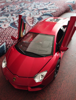 Машинка металлическая инерционная, игрушка детская для мальчика коллекционная модель 1:18 Lamborghini Aventador ; Ламборджини Авентадор красный #1, Татьяна Н.