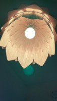 Люстра Крымская шишка №1, светильник деревянный из шпона ясеня, Е27, 33х32 см #2, Виктория