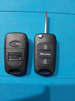 Корпус ключа зажигания для Hyundai Solaris / Хендай Солярис - 1 штука (2х кнопочный ключ) лезвие HYN17 #48, Сергей Л.