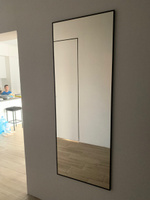 Декоративное интерьерное зеркало в раме большое прямоугольное на стену в спальню, TODA ALMA 160х60 см. Черное #45, Альбина Б.