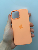 Силиконовый чехол MagSafe для iPhone 15, Silicone Case with MagSafe / оранжевый (Orange Sorbet) #19, Иван Б.