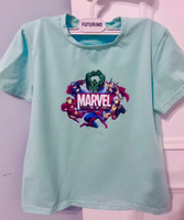 Термонаклейка для одежды: Марвел супергерои и надпись #3, Анна С.